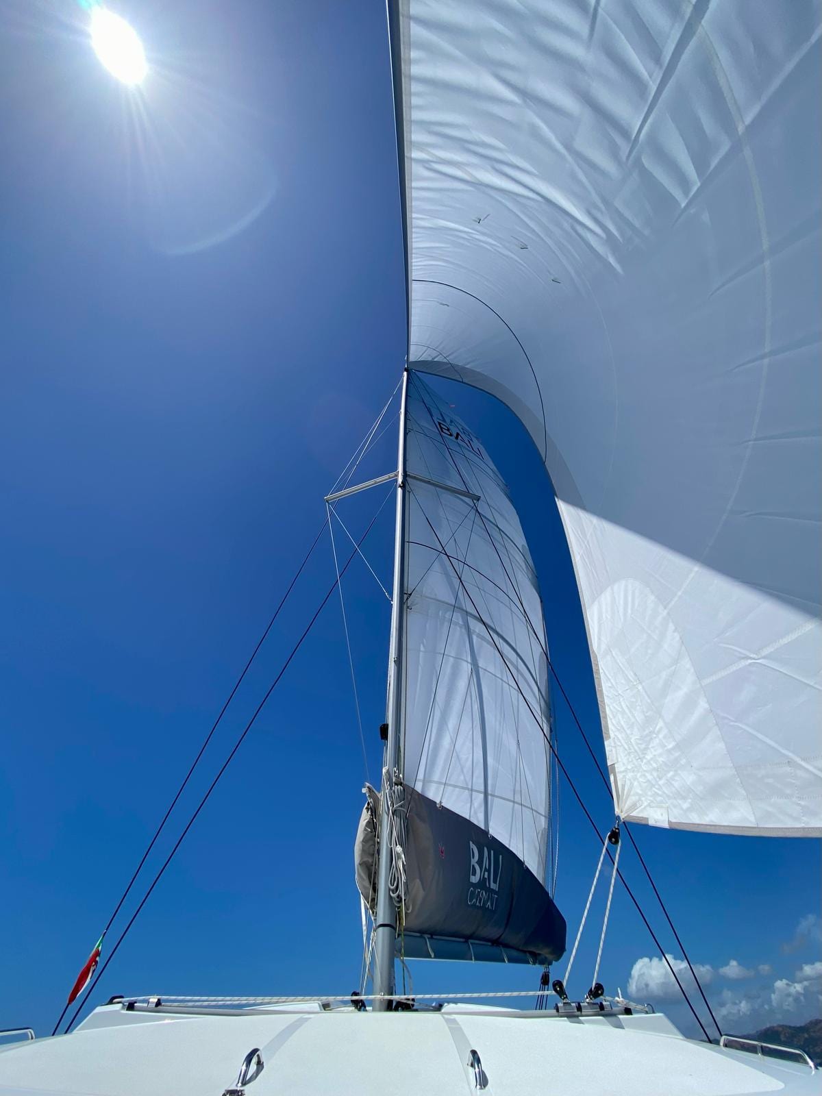 Violante a vela: profilo esterno del catamarano Bali Catsmart